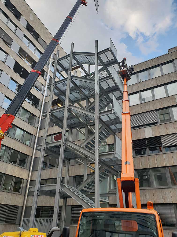 Stahlbau-Projektumsetzung  und -Montage - GSS - Gesellschaft für Stahlbau und Schweißtechnik mbH - Hattersheim bei Frankfurt